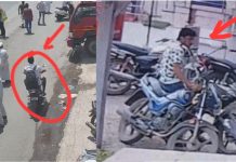 उरुळी कांचन येथे बँकेसमोरून लावलेली मोटारसायकल भरदिवसा चोरीला; चोर सीसीटीव्हीत कैद, परिसरातील चोऱ्यांचे सत्र सुरुच