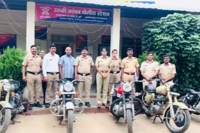 बुलेटच्या फटाक्यांच्या आवाजावर उरुळी कांचन येथे कारवाई; २४ दुचाकींवर २१ हजारांचा दंड