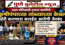 यवत पोलिसांची दमदार कामगिरी; कृषीपंपाच्या तांब्याच्या केबल चोरी करणारा सराईत आरोपी जेरबंद!