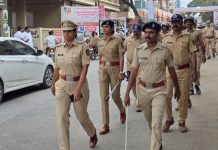 गणेशोत्सवाच्या पार्श्वभूमीवर उरुळी कांचनमध्ये पोलिसांचा रूट मार्च!